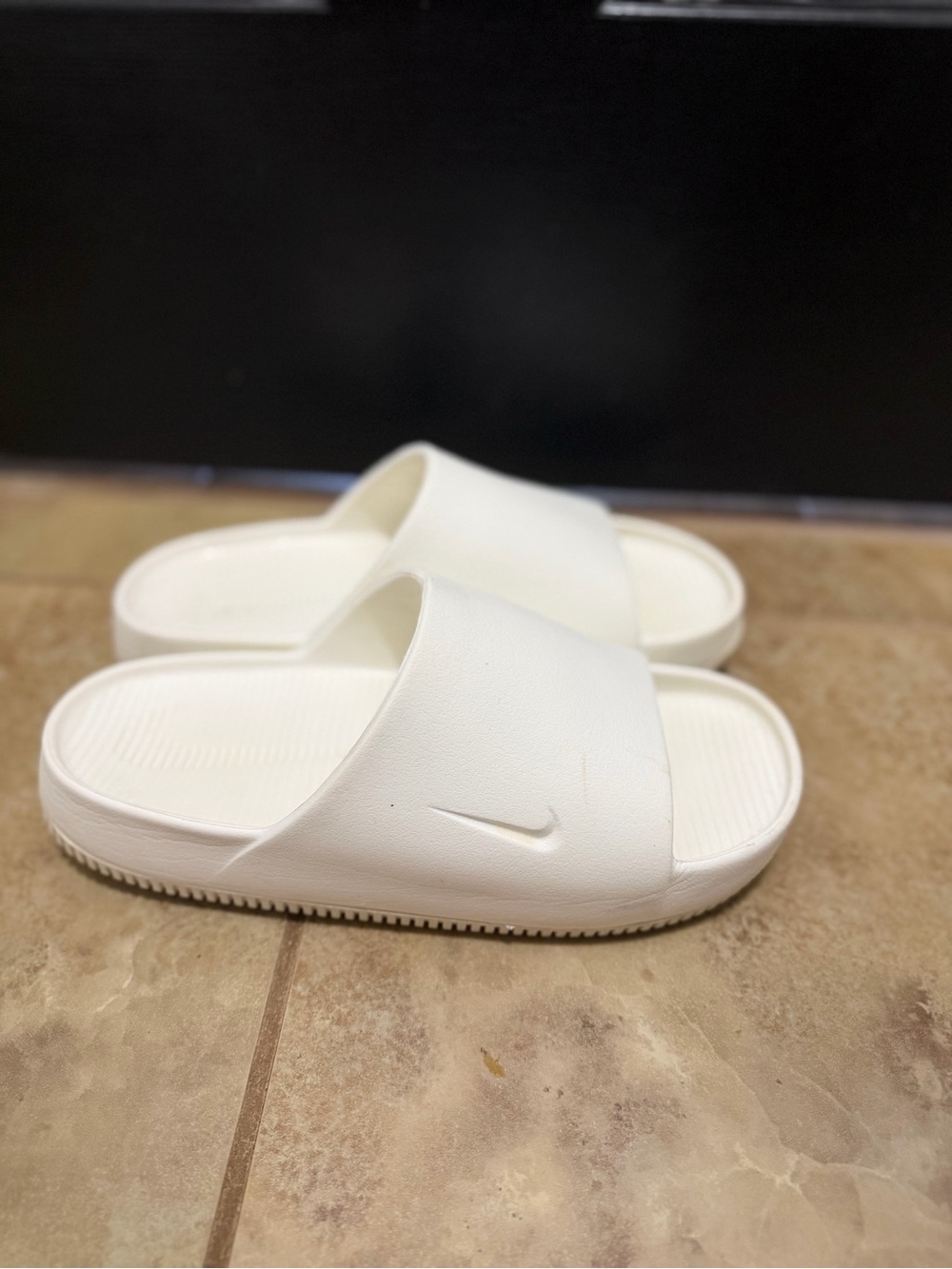 Nike White Women’s Slide Sandals - Simple Slip-On Comfort